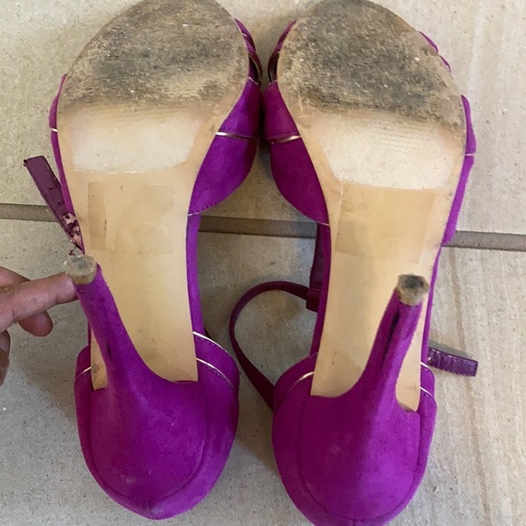 Dancing💃🏽Going Out Shoes 👠 High Heel Sandals 👡💗💜 - 7.5 Good used condition - Picture 7 of 16